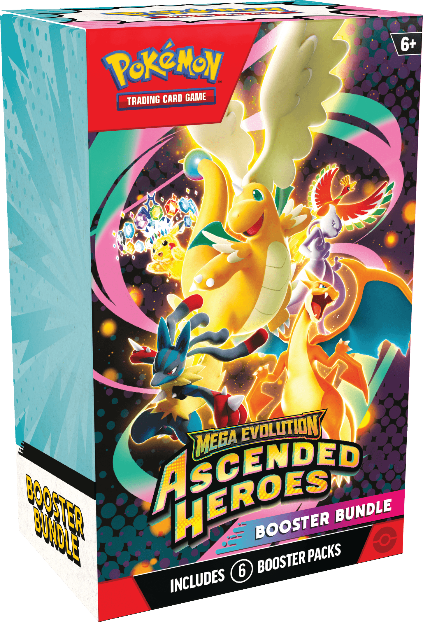 Public product example of a Pokemon TCG Ascended Heroes booster bundle on a transparent background