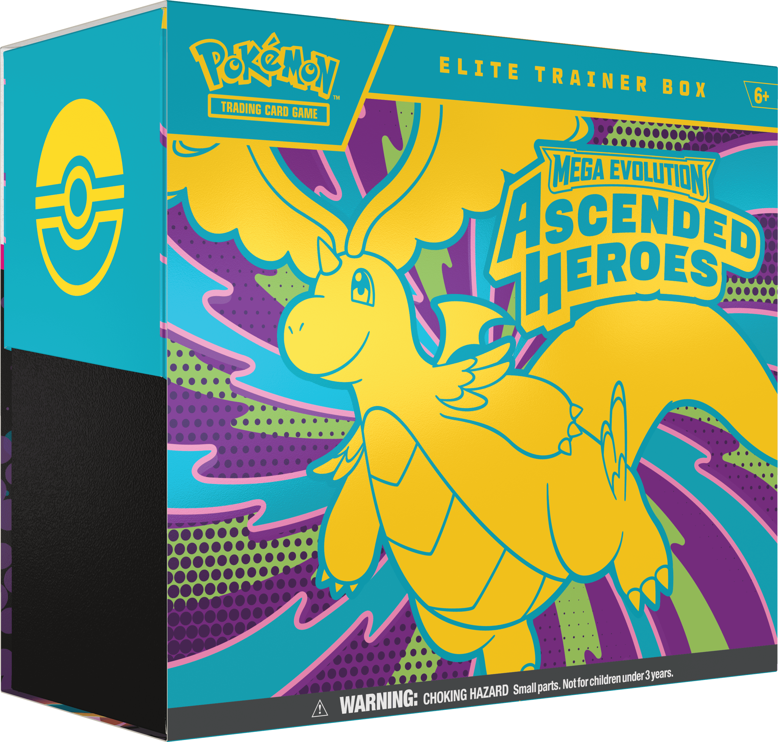 Public product example of a Pokemon TCG Ascended Heroes Elite Trainer Box on a transparent background