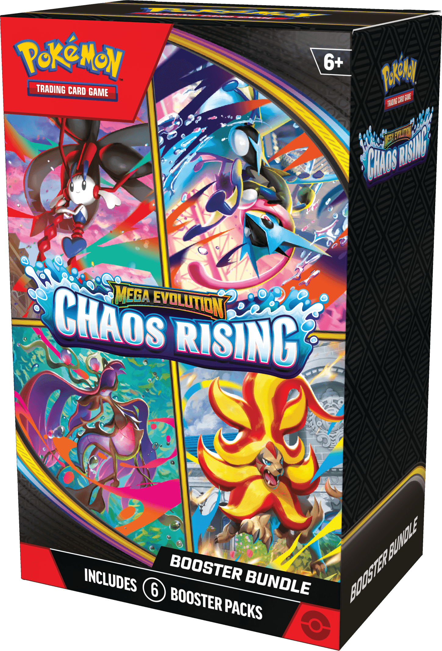 Public product example of a Pokemon TCG Chaos Rising booster bundle on a transparent background