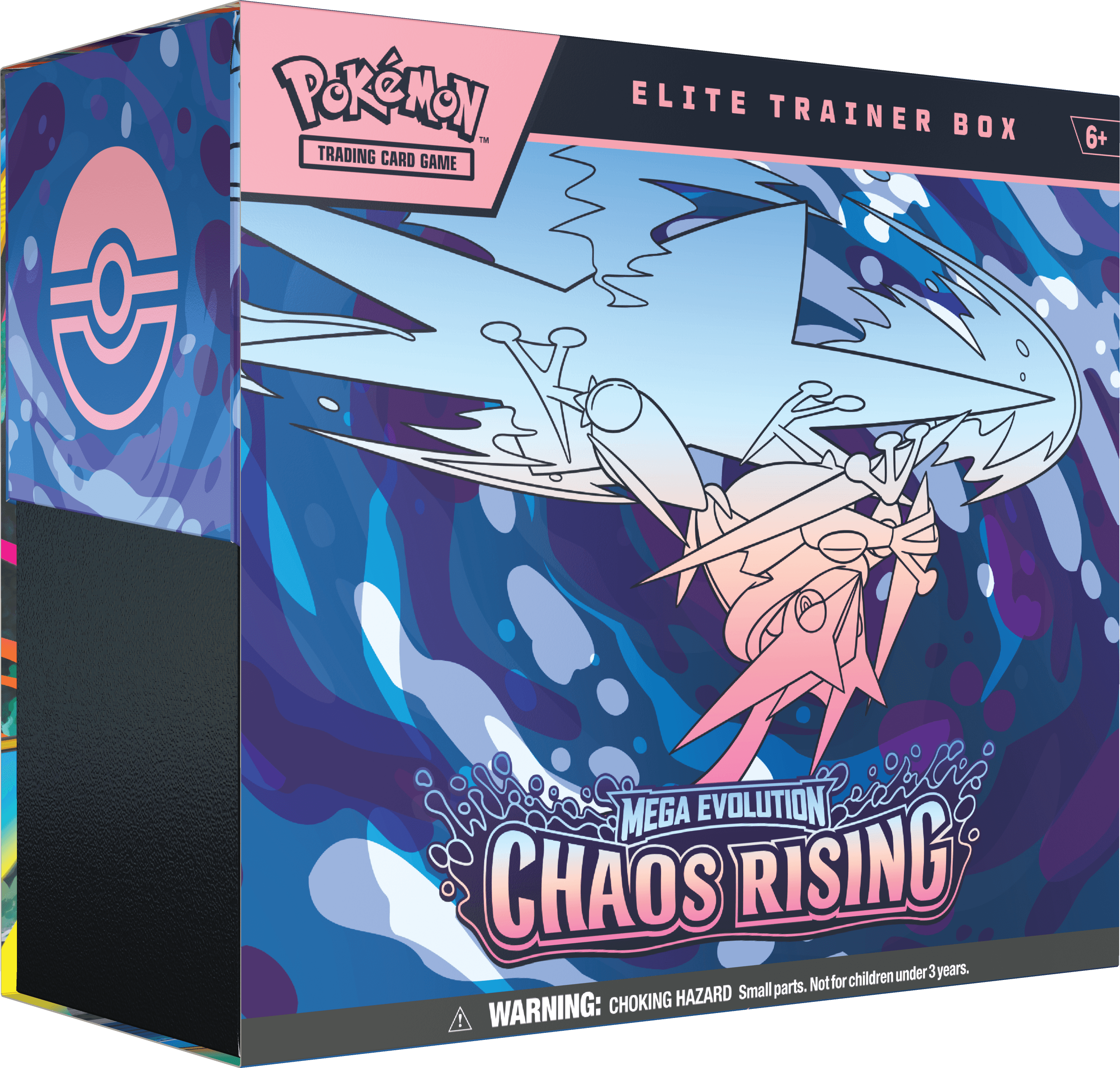 Public product example of a Pokemon TCG Chaos Rising Elite Trainer Box on a transparent background